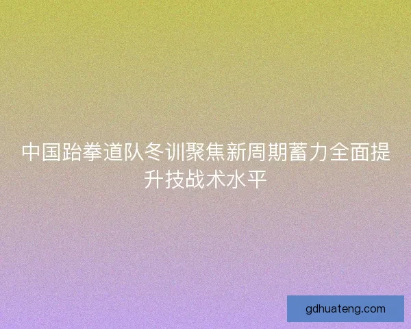 中国跆拳道队冬训聚焦新周期蓄力全面提升技战术水平